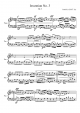 Invention No. 3 - Piano Sheet
