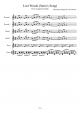 Lost Woods (Saria's Song) for Recorder and Piano - Piano Sheet