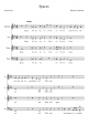 Spaces - Piano Sheet