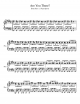 Are You There - Piano Sheet
