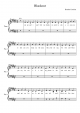 Blackout - Piano Sheet