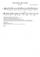 Little Mouse Be careful - Piano Sheet