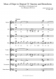 Mass of Hope in Despair IV: Sanctus and Benedictus  - Piano Sheet
