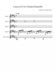  Canon in E for Clarinet Ensemble - Piano Sheet