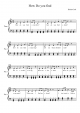 How Do you find-revised - Piano Sheet