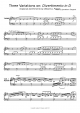 Three Variations on: Divertimento in D - Piano Sheet