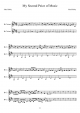 My Second Peice of Music - Piano Sheet