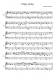 Happy spring - Piano Sheet