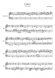 Canon: - Piano Sheet