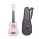 Đàn Ukulele WOIM Soprano tặng kèm bao da - Màu hồng nhạt