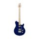 Sterling S.U.B Series AX3 Electric Guitar, Maple Neck, Blue