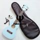 COMBO ĐÀN UKULELE CONCERT XANH DƯƠNG + BAO DA + CAPO + TUNER