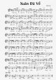 Xuân Đã Về - Minh Kỳ - Sheet Music - Ver 2