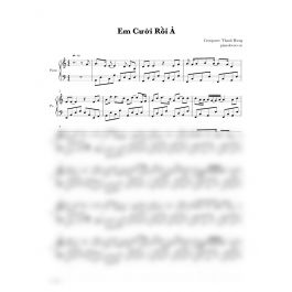 Em Cưới Rồi À - Thanh Hưng - Piano Sheet