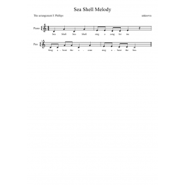 Sea Shell Melody - Piano Sheet- Piano Sheet