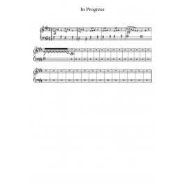 In Progress - Piano Sheet- Piano Sheet