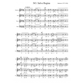 Schubert: Salve Regina - Piano Sheet- Piano Sheet