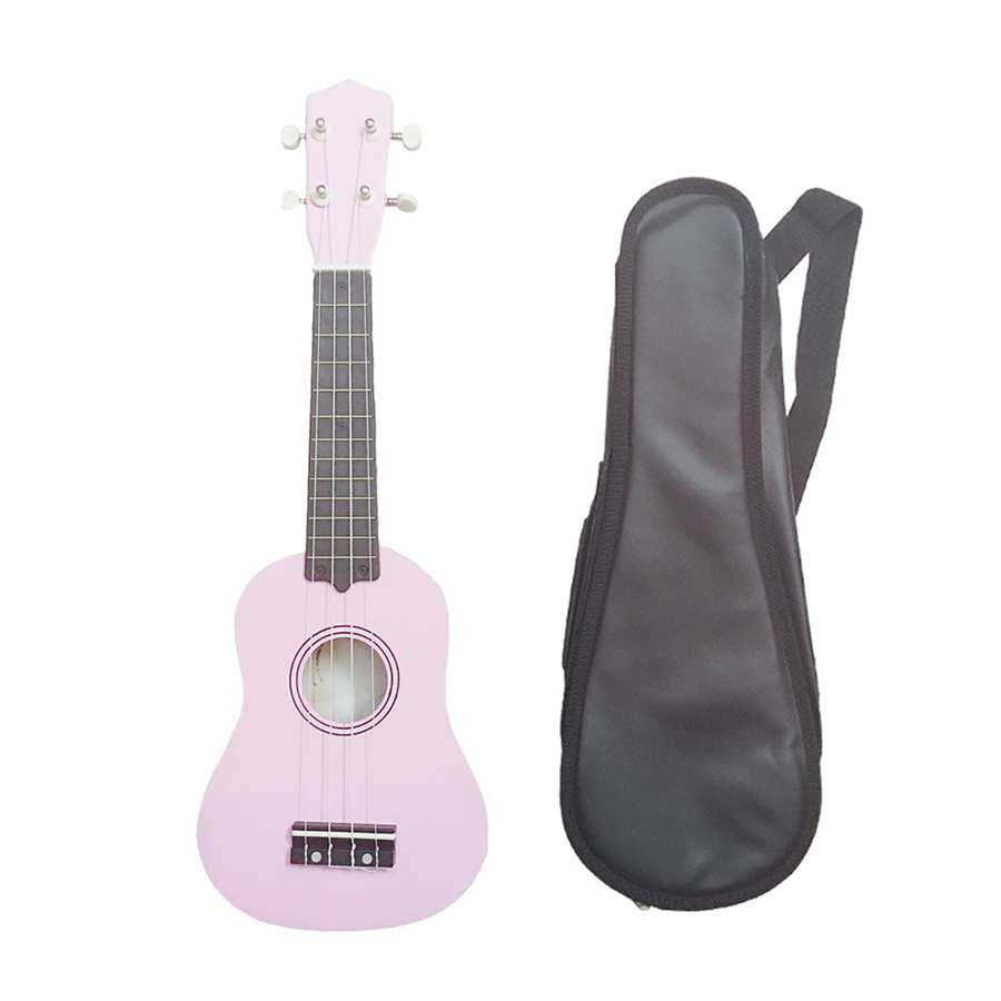 COMBO ĐÀN UKULELE SOPRANO HỒNG NHẠT + BAO DA